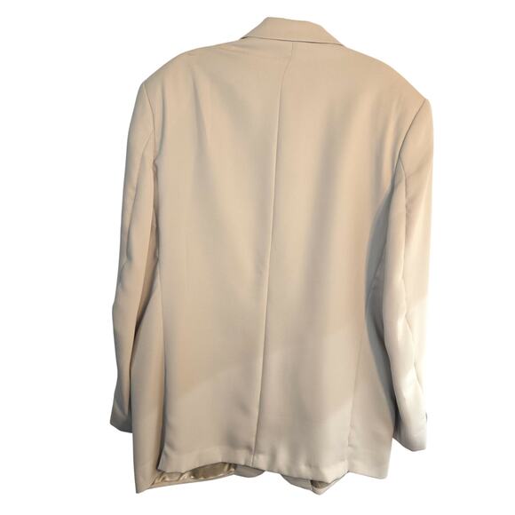 Claiborne 44R Men's Blazer Tan Suit Coat Sport Jacket 3 Buttons 44 Regular Large - Picture 6 of 7